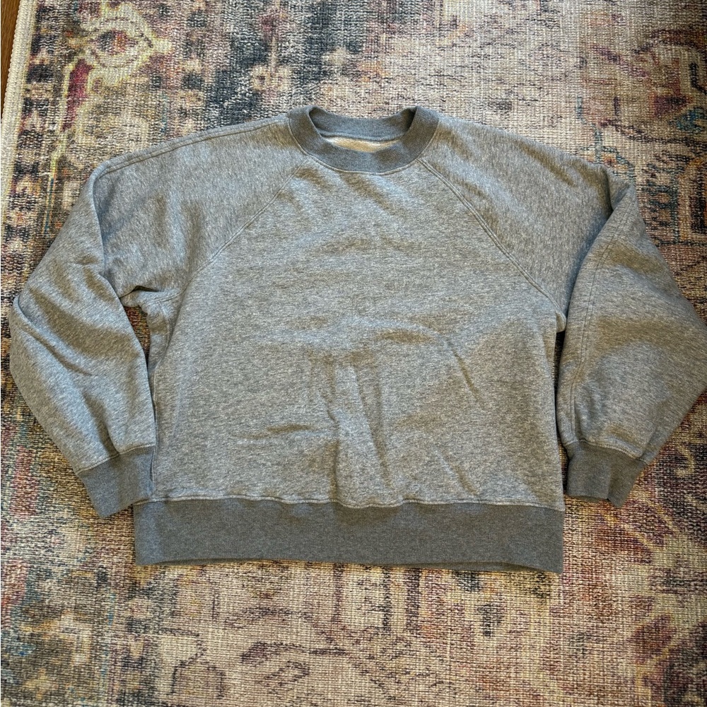 Abercrombie Women’s Essential Sunday Crewneck Sweatshirt Medium Grey Sz Large